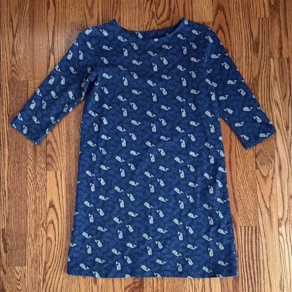 blue sweater over dress shirt Blue Whale Waters Smocked Cross Back Bubble, Blue – Stitchy Fish main image 0